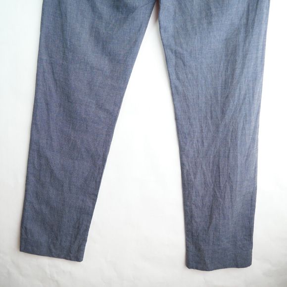 J Crew Pants Mens 30 Blue Dress Pants Slacks Bowery Slim Fit Wool Formal 30X32 - Picture 6 of 10